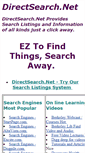 Mobile Screenshot of directsearch.net